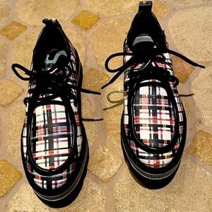 Sam Edelman check lace up loafers